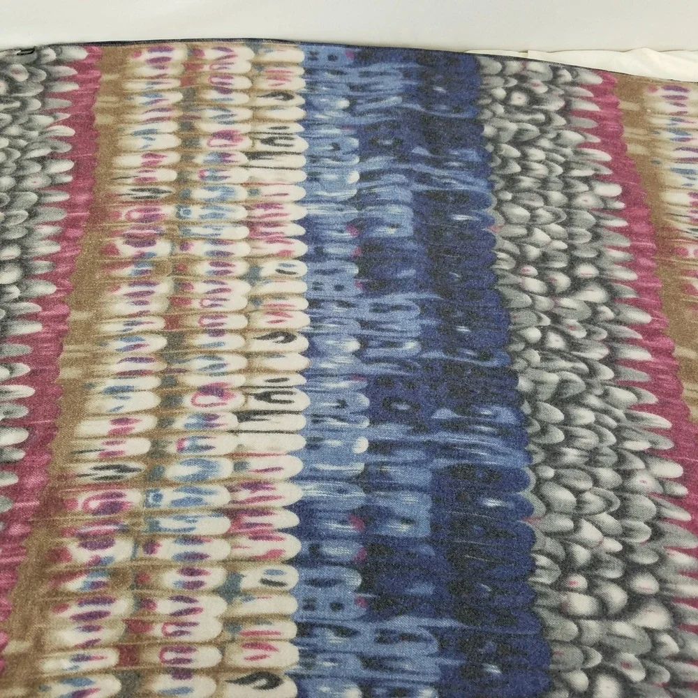 Womens Abstract Print Scarf Blue Pink Beige Viscose Polyester Fashion Accessory‎